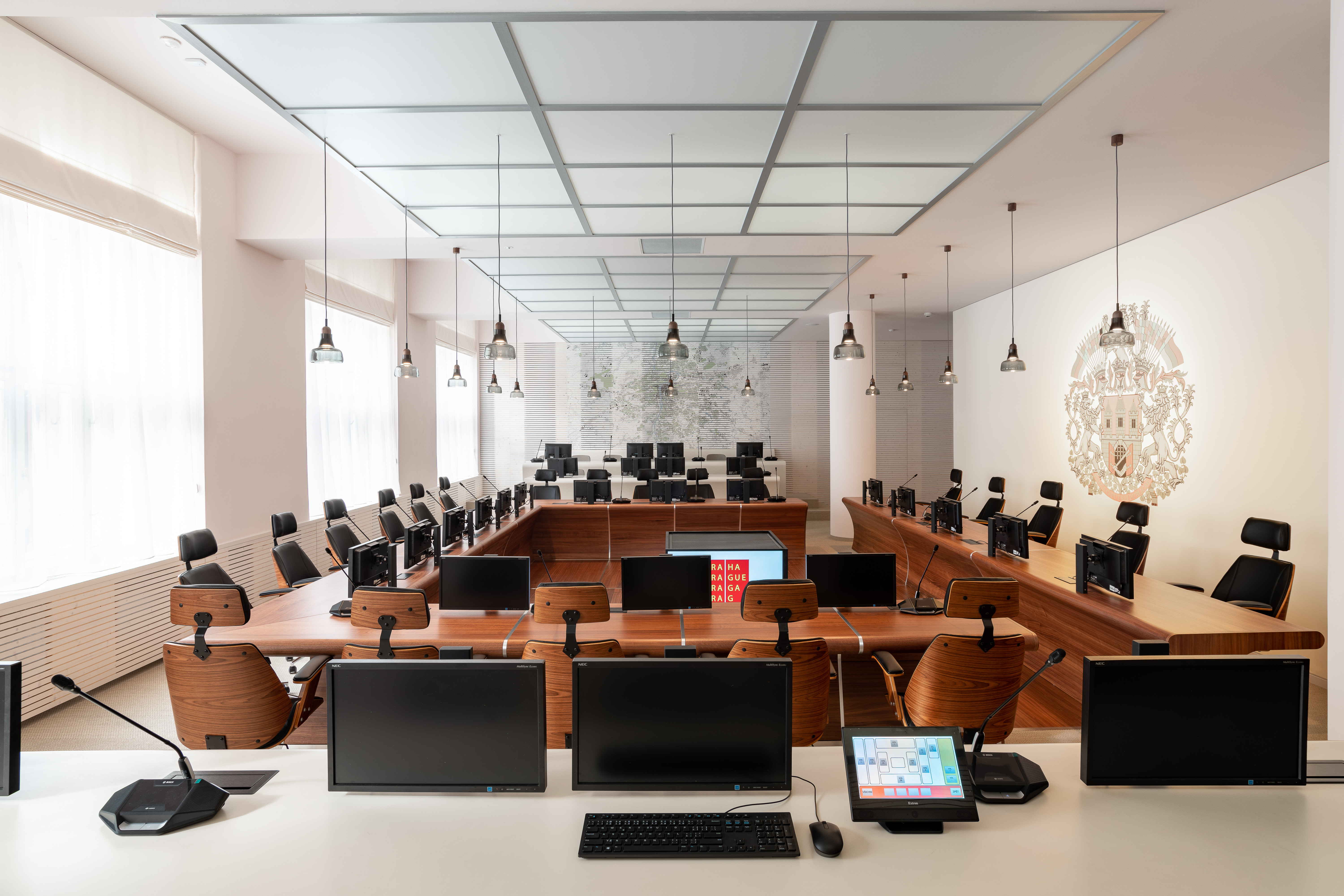 Rekonstrukce zasedací místnosti Rady hlavního města Prahy