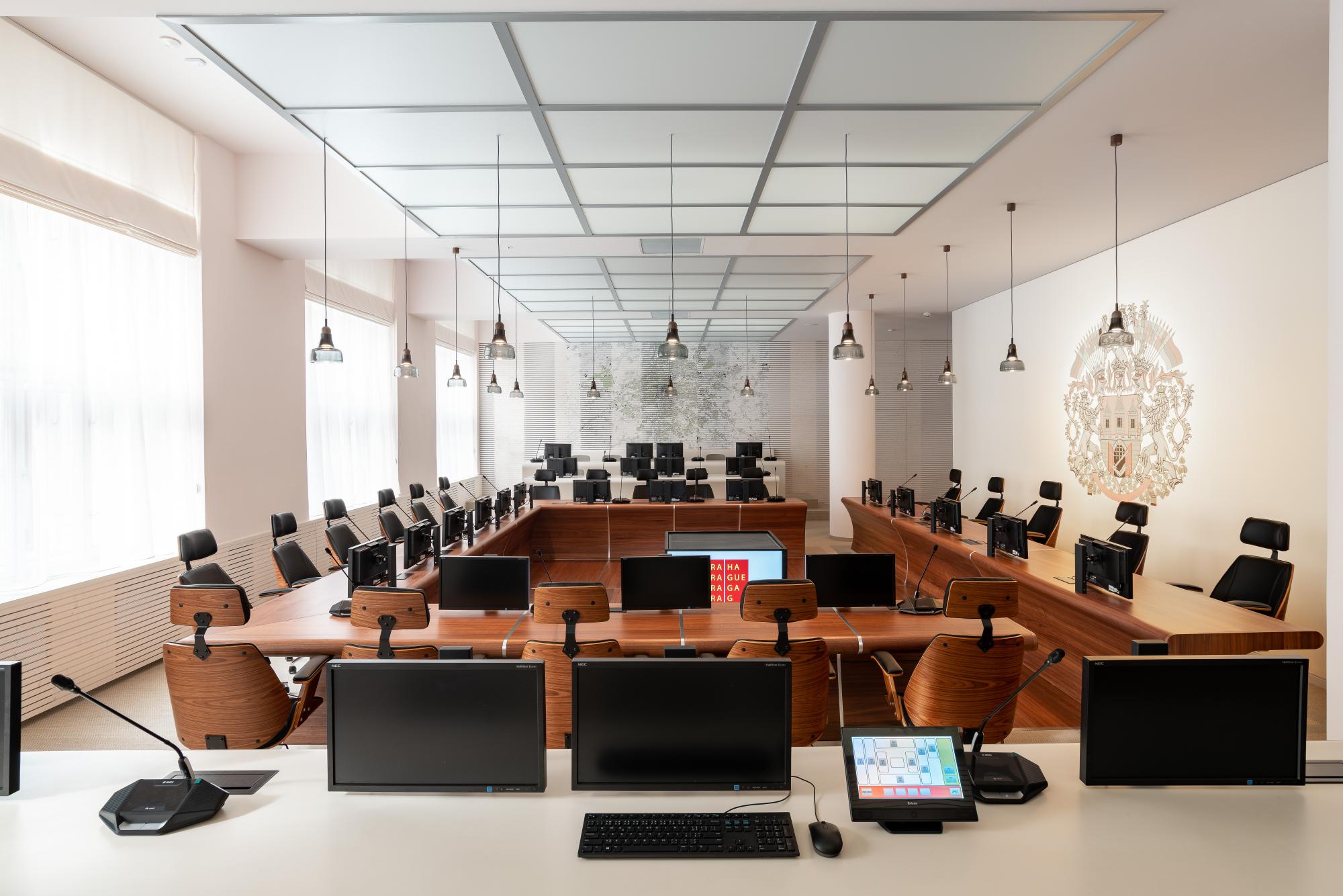 Rekonstrukce zasedací místnosti Rady hlavního města Prahy